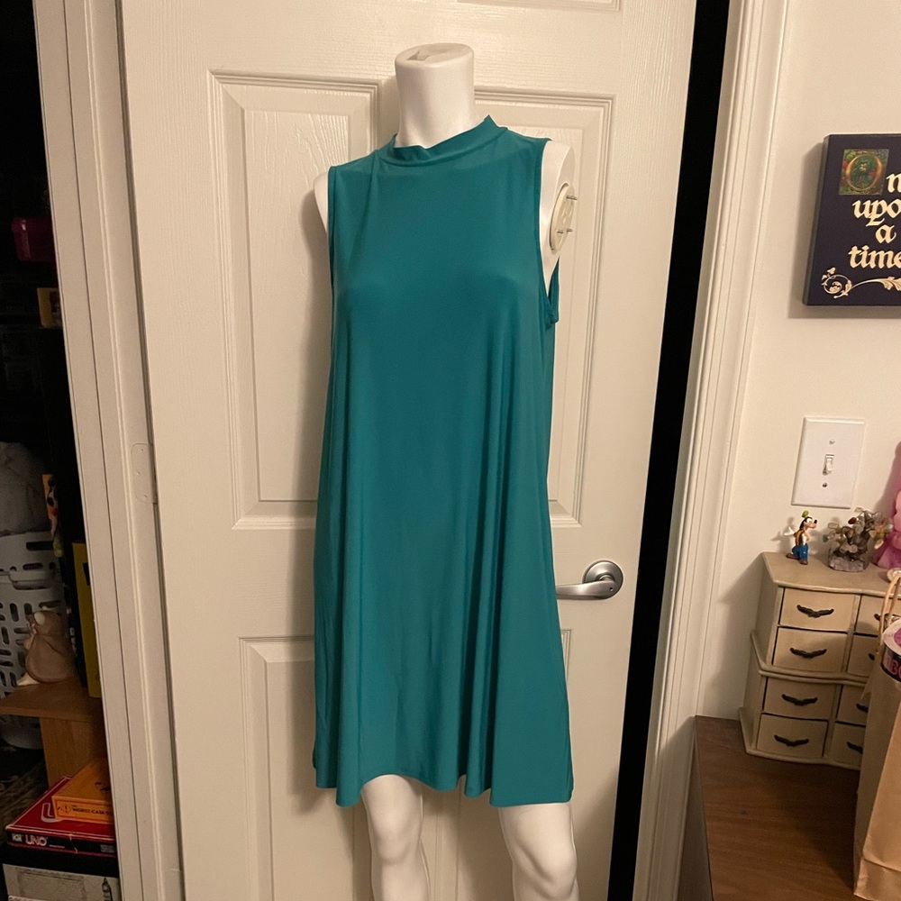 Teal Swing Dress 👗